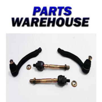 4 Tie Rod Ends Inner Outer Rack End For Acura Integra 90-93 1 Year Warranty