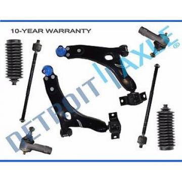 NEW 8pc Front Suspension Control Arm and Tie Rod Kit for Ford Focus Exc SVT