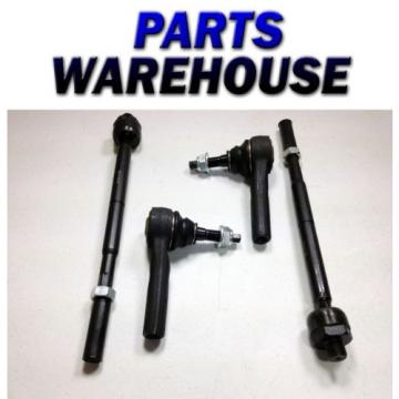 4 Piece Inner Outer Tie Rod Ends Dodge Chrysler 300 Charger  3 Year Warranty