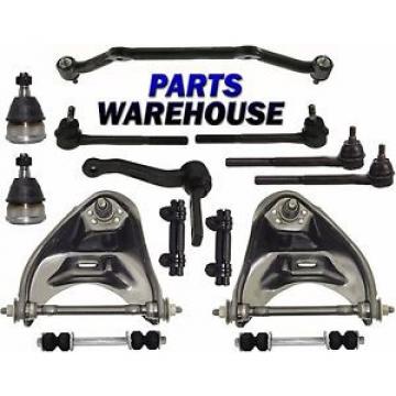 14 Pc Kit Front Upper Control Arm Ball Joints Inner &amp; Outer Tie Rod Ends Cent...