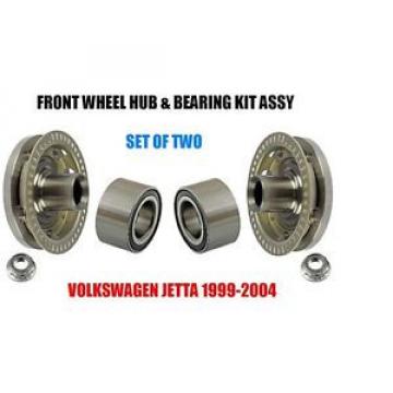 VW Jetta Front Wheel Hub And Bearing Kit Assembly 1999-2004  SET OF TWO