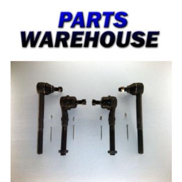 4 Brand New Inner And Outer Tie Rod Ends Ford/Lincoln 1997-2004 4Wd 1Y Warranty