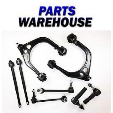 8 Pc Kit Tie Front Upper Control Arm Left &amp; Right Inner Outer Tie Rod Ends Fr...