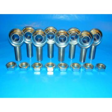 4-Link 5/8&#034;-18 Thread  x 1/2&#034; Bore, Rod End / Heim Joints, With Jam Nuts (.625)