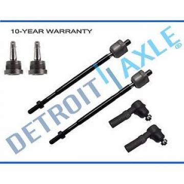 New 6pc Front Lower Ball Joints + 4 Tie Rod for 1998-2001 Nissan Altima