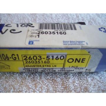 Tie Rod end adjusting sleeve LH NOS Genuine GM 26035160