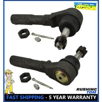 Pair New Front Outer Tie Rod End Link Kit ES3374RL Right and Left Side