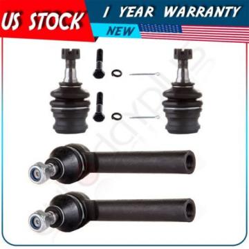 Suspension 2 Lower Ball Joint 2 Outer Tie Rod Ends for 1993-2014 Subaru Legacy