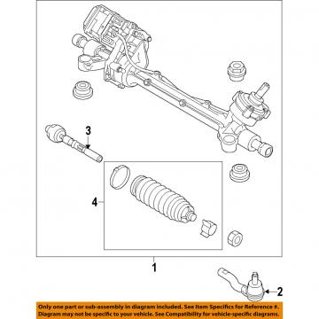FORD OEM Steering Gear-Outer Tie Rod End BB5Z3A130B