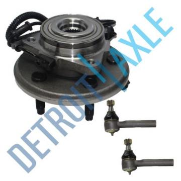 Front Wheel Hub &amp; Bearing Assembly &amp; 2 Outer Tie Rod End - Ford Lincoln 2WD 4x4