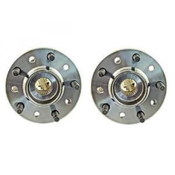 Both (2) New Front Chevy Oldsmobile Pontiac ABS Wheel Hub and Bearing Assembly