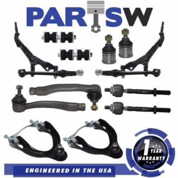 12 Pc Kit Control Arms Ball Joints Tie Rod Ends Sway Bar Links for Honda Civic