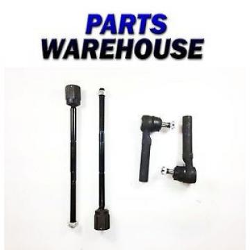 4 Pcs Kit Front Inner &amp; Outer Tie Rod Ends