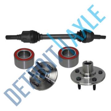 Rear Driver Side CV Axle Drive Shaft + 2 NEW Wheel Hub and Bearing Assembly