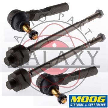 Moog New Inner &amp; Outer Tie Rod End Pairs For Buick Chevrolet Pontiac Saturn