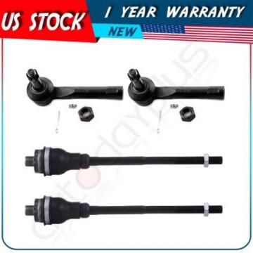 Suspension Kit 2 Inner 2 Outer Tie Rods Ends for Chevrolet Silverado 1500 4WD