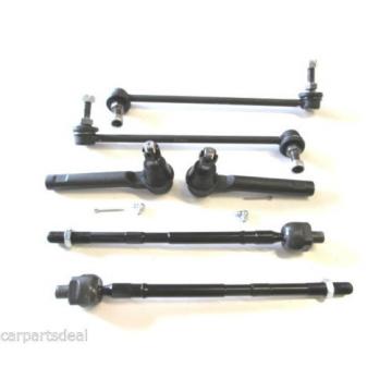 Fits Nissan Quest 04-09 Front Inner And Outer Tie Rod End &amp; Sway Bar Link 6Pcs