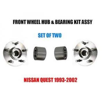 Front Wheel Hub And Bearing Kit Assembly For Nissan Quest 1993-2002  SET IF TWO