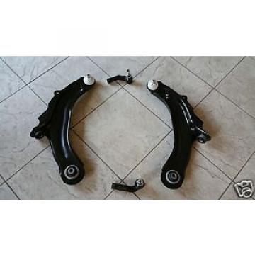 RENAULT MEGANE II 03&gt;TWO FRONT LOWER WISHBONES SUSPENSION ARMS+2 TRACK ROD ENDS