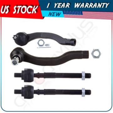 New Front Suspension Kit Set Outer Inner Tie Rod End For 1996-2000 Honda Civic