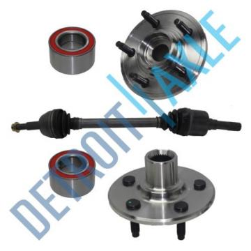 Rear Passenger CV Axle Drive Shaft + 2 NEW Wheel Hub and Bearing Assembly