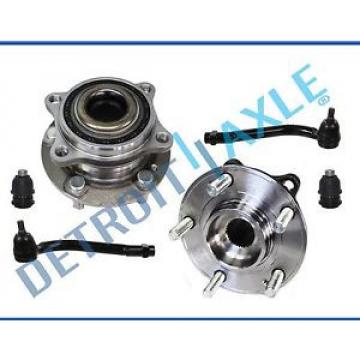 Pair Front Wheel Hub &amp; Bearing Assembly + Outer Tie Rods + Lower Ball Joint Set
