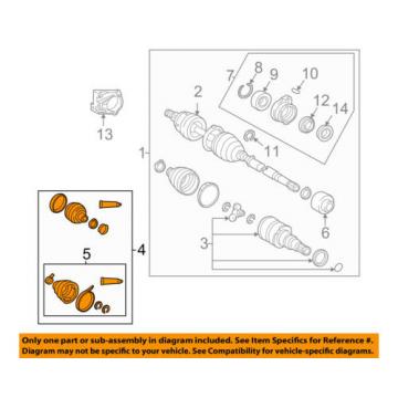 TOYOTA OEM 03-04 Matrix-Front Outer CV Constant Velocity Joint Boot 0443802210