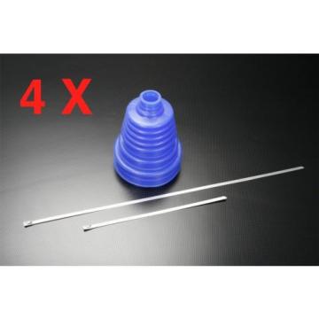 Universal BLUE Silicone Constant Velocity CV Boot Joint Kit Replacement 4pcs