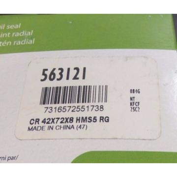 SKF R.O.D. Grease Seal, QTY 1, 42mm x 72mm x 8mm, 563121 |2563eJO1