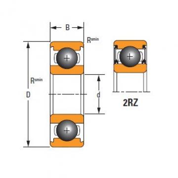 Timken Thin Section61805-2RZ-C3