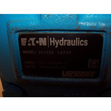 NEW EATON VICKERS LOW NOISE HYDRAULIC VANE 25 GPM 35V25A1A22R  Pump
