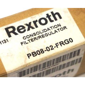 NEW REXROTH PB08-02-FRG0 FILTER-REGULATOR 0-125PSI, PB0802FRG0