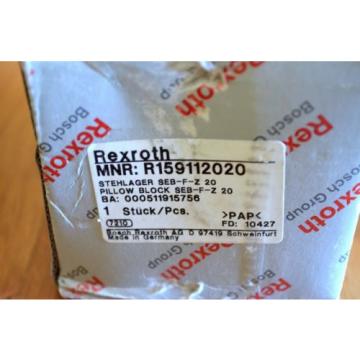 NEW Rexroth R159112020 Ballscrew Fixed End Support Block Bearing 20mm ID - THK