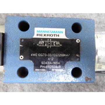 NEW REXROTH DIRECTIONAL VALVE # 4WE10G73-33/CG12N9K4/A12