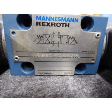 NEW REXROTH DIRECTIONAL VALVE # 4WE6E60/EG24N9Z55L