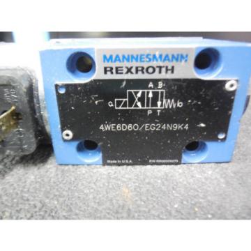 NEW REXROTH DIRECTIONAL VALVE # 4WE6D60/EG24N9K4