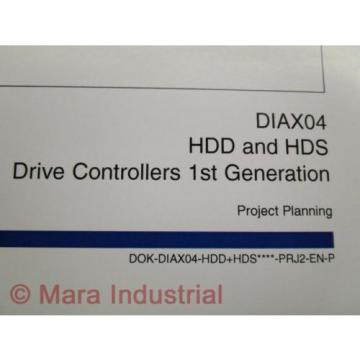 Rexroth Indramat DOK-DIAX04-HDD+HDS Project Planning Manual (Pack of 3)