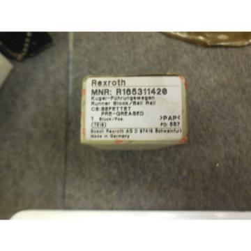 NEW REXROTH LINEAR BEARING # R165311420