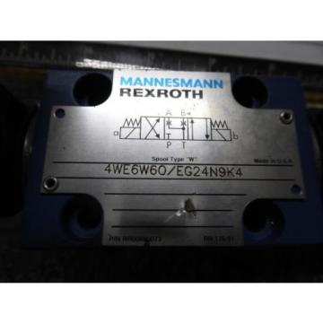 NEW REXROTH DIRECTIONAL VALVE # 4WE6W60/EG24N9K4