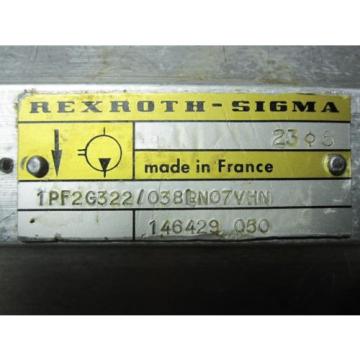 NEW REXROTH SIGMA GEAR # 1PF2G322/038LN07VHN Pump