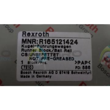 REXROTH R165121424 RUNNERBLOCK/BALL RALL *NEW IN BOX*