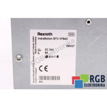 MTXVPB40 24VDC 8A INDRAMOTION INDRACONTROL V REXROTH 12M WARRANTY ID4210