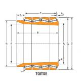 Bearing lm742730T lm742714d double cup