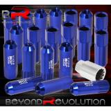 FOR ACURA 12x1.5MM LOCKING LUG NUTS TRACK EXTENDED OPEN 20 PIECES UNIT KEY BLUE