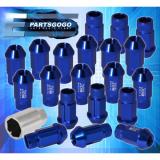 FOR PONTIAC 12X1.5 LOCKING LUG NUTS THREAD PITCH DRAG PERFORMANCE RIMS SET BLUE